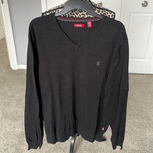Mens black v- neck Izod sweater